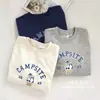 Moda de Primavera y Otoño Nueva Sudadera Linda de Dibujos Animados Niños Cuello Redondo Holgada Niños y Niñas Oso Letras Moderno