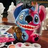 Muñeco de Juguete Blanco de Vinilo para Bordar a Mano con Dibujos Animados de Colores, Alcancía No de Yeso, Puesto de Mercado Nocturno