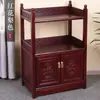 Gabinete de té gabinete de agua para té gabinete de almacenamiento de madera maciza estante para sala de estar gabinete lateral de sofá aparador pequeño gabinete de vino gabinete lateral de mesa de té