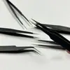Pinzas Digitales de Acero Inoxidable Herramientas Antiestáticas Recogida de Cabello de Nido de Pájaro Pinzas Digitales Punta de Alta Precisión para Reparación de Injerto de Pestañas
