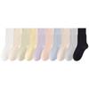 Calcetines de verano finos y transpirables para mujer, calcetines de longitud media-corta, calcetines blancos de estilo Mori de alta calidad, sin costuras, moda ins, combinan con todo