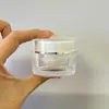 Atacado do Fabricante Pote de Creme Acrílico 5g 10g 15g Recipiente Interno de PP de Camada Dupla Frasco de Creme Vazio Material de Embalagem para Amostra de Creme
