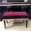 Funda de Tela de Terciopelo para Banco de Piano Cubierta Protectora a Prueba de Polvo para Piano Funda Larga para Banco Cubierta para Taburete de Maquillaje