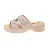 2026 Verano Nueva Moda Zapatillas Gruesas para Mujer Transpirables para Mujer Verano Casual Playa Zapatillas de Tacón Alto