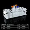 Estante para tubos de ensayo de acero inoxidable de laboratorio, plástico, estante para tubos de centrífuga de aleación de aluminio, estante para tubos de ensayo con agujeros redondos de 30/40 agujeros