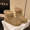 Sapatos de algodão de inverno femininos botas curtas Birken 2026 Botas de neve Nordeste feminino sola plana quente pelúcia grande novo estilo
