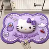 Alfombrilla de Diatomeas tipo Dibujo Animado con Textura de Hilo Tejido, Alfombrilla Absorbente Antideslizante para Baño, Alfombrilla Resistente a la Suciedad y Fácil de Mantener