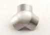 Codo cilíndrico externo conexión en T externa de tres vías ángulo accesorios para inodoro portátil columna de esquina de taller de purificación conector triangular