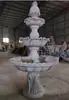 Fonte de casamento de três camadas estilo europeu decoração de pátio varanda cena simples de água corrente cartão de presença para casamento ornamentos de piscina de desejos