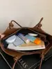 Bolsa Xiaomi Estilosa de Grande Capacidade com Estampa de Leopardo Feminina 2026 Outono Nova Retrô Simples Bolsa de Ombro de Mão Bolsa Tote para o Dia a Dia