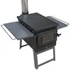 Estufa de Leña Portátil para Exteriores Estufa para Exteriores de Acero Inoxidable Camping Cocina Parrilla para Barbacoa Estufa Plegable de Leña Tour de Viaje en Coche