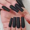 Cross-border Wearable Feminino Nail Art Atacado Simples Médio-retangular Cor Sólida Nail Art Patch Wear Armor Venda por atacado