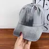 Gorra de Béisbol Lavada de Mezclilla Lisa Tie-Dye Vintage Desgastada Unisex Estilo Coreano Versátil de Moda Gorra para el Sol