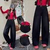 Jeans de pierna curva para mujer, nueva colección de otoño 2026, pantalones de pierna ancha para figuras petite, adelgazantes, corte holgado, tiro alto, versión estrecha, pantalones banana largos