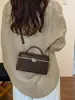 Bolso de hombro casual de moda de nicho estilo coreano, bolso de mano elegante y exquisito con bloques de color, bolso cuadrado pequeño, bolso tipo caja pequeño para el trabajo