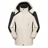[compra em grupo] casaco de assalto à prova d'água explosivo para atividades ao ar livre, masculino e feminino, espessado, forrado com fleece, com capuz removível, traje de montanhismo