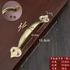 Manija de Puerta Ruyi Herrajes Pequeños Accesorios Gabinete Antiguo Puerta Cajón Retro Manija de Cobre Puro Todo Cobre Macizo Manija China