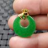 Colgante de jade jade verde colgante de hebilla de jade roca de cuarzo Colgante de hebilla Princesa de Jade colgante verde espinaca collar con colgante colgante de jade