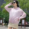 Ropa de protección solar corta para exteriores de verano, unisex, adecuada para estudiantes, versátil de manga larga, ligera, de secado rápido, prenda exterior para mujer