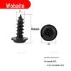 Cabeça redonda de zinco preto com cabeça de panela auto-roscante de almofada com parafuso M3M3.5M4 * x4x5x6x8x10x12x16x20