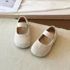 Zapatos Mary Jane de Lino Tejido para Bebé 2026 Nuevo Estilo Primavera y Otoño para Niñas Transpirables Slip-On Mocasines de Suela Suave