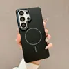 Funda para Teléfono Móvil Adecuada para Samsung S26Ultra S25Plus Succión Magnética Suave Sensación de Piel S24 Mate Cubierta Completa Dura Transfronterizo