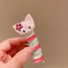 Rojo Neto Arcoíris Teléfono de Espiral Infantil Cuerda para el Pelo Lazo para el Cabello Lindo Dibujo Animado Siete Colores Kuromi Nuevos Accesorios para el Cabello Buena Elasticidad Caballo
