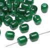 Cuentas de azufaifo de agujero recto de imitación de jade de vidrio, cuentas sueltas hechas a mano, pulsera casera, collar, material de cuentas, accesorios de joyería