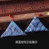 Bolsa de la Suerte Roja Bolso triangular caliente para niños bordado de pines bolso para colgar en el cuello de recién nacidos bolsa segura venta al por mayor