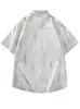 Camisa de Manga Corta Tie-Dye Ropa para Hombre 2026 Verano Nueva Marca de Moda Ins Fresca Holgada Casual Versátil Camisa Ropa para Hombre
