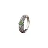 Anel de Abóbora Estilo Chinês Retrô Tendência no TikTok com Padrão de Nuvem de Jade para Mulheres, Design Aberto Ajustável com Anel Inlaid de Fortuna e Prosperidade