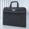 Bolsa de archivo de oficina, maletín portátil de doble capa, bolsa de información para conferencias, bolsa de archivo de lona impermeable, bolsa de computadora de gran capacidad