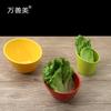 Melamina color diagonal tazón chafing dish tazón pequeño cubo para alimentos tazón para salsa tazón de plástico comercial autoservicio verduras verdes lechuga cubo