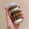 Venta Caliente de TikTok Cuerda para el Pelo con Forma de Cabeza de Palomitas Engrosada y Gruesa Anillo para el Cabello de Alta Elasticidad Anillo de Toalla Sin Costuras Cuerda para Coleta Alta