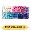 Perlas de cera octogonales, 100 estilos en compartimentos separados, perlas de cera para sellos de cera, empaque de caja de color mixto, venta al por mayor