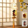 Decoraciones de linternas para el Festival de Medio Otoño, colgantes de linternas luminosas de estilo antiguo, arreglos para escenas festivas, pequeños colgantes de linternas