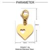 Niños Niñas Acero de Titanio DIY Broche de Langosta Colgante Candado de Amor Árbol de la Vida Collar Pulsera Colgante de Acero Inoxidable