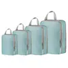 Set de bolsas de almacenamiento para viajes transfronterizos, organizador de equipaje, bolsa de almacenamiento portátil y compresible de mano, bolsa para ropa interior, bolsa de aseo