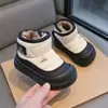 Botas de Nieve para Niñas 2026 Nuevas de Invierno para Niños Niñas Con Felpa Gruesa Calientes Botas Grandes de Algodón para Bebés Superficie de Cuero