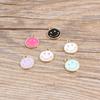 Accesorios de joyería diy estilo coreano gota de aceite aleación colgante pequeño pulsera collar tocado gota de aceite cara sonriente linda