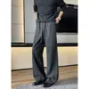 Pantalones Rectos con Pinzas Inclinadas, Estilo Nuevo Otoño 2026, Patrón de Espiga Interno, Tallas M-5XL HK26941-Especial P32
