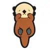 Lontra Linda de Dibujos Animados Goma Suave de PVC Charms para Crocs Animales Pequeños Divertidos Zapatos de Jardín Decoración DIY Hebillas de Zapatos En Stock