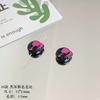 Colgante de aleación con cuentas de Barbie, color rosa negro y dulce, hecho a mano, para hacer collar y pulsera.