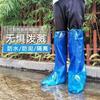 Cubrezapatos desechables con estampado de dibujos animados para niños, botas de lluvia altas engrosadas, cubrepies impermeables y antideslizantes para exteriores para días lluviosos