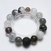 [Topo das Montanhas] Pulseira de Cristal Branco Fantasma Natural para Mulheres Mais Fácil de Combinar Pulseira Fantasma Verde Lua Cinzenta Atacado