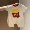 2026 Nuevo Estilo de Verano Mameluco de Dibujos Animados para Bebé Mono de Manga Corta para Recién Nacido Atuendo de Verano Ropa Linda para Bebé para Salir