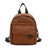 Bolsa Feminina Casual Simples de Ombro Único e Duplo Multiuso 2026 Nova Mochila Pequena de Veludo Estilo Coreano Bolsa Feminina Ins