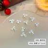 Nueva Campana de Navidad con Lazo Oro Plata Mini Campana de Aleación Decoración Navideña para Uñas DIY Venta al por Mayor