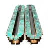 Manija de Puerta de Hotel Estilo Chino Nuevo Manija de Doble Puerta de Mármol y Jade de Gama Alta Manija de Puerta de Cristal de Concha de Abulón