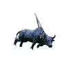 Escultura de Animales de Cobre Fundido para Exteriores Imitación Cobre Ganado Terreno de Cultivo Ganado de Cría Cultura Plástico Reforzado con Fibra de Vidrio Costumbre Popular Adornos de Paisaje